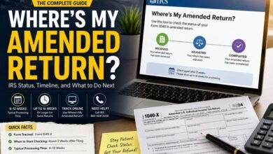 Where’s My Amended Return IRS Form 1040-X status and processing timeline